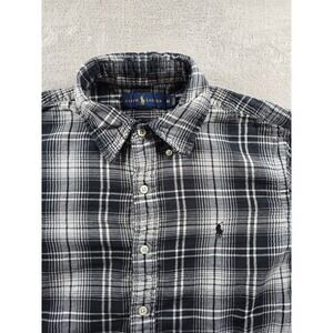 Ralph Lauren Flannel Shirt Mens M Plaid Lightweight Button Down L/S *Read